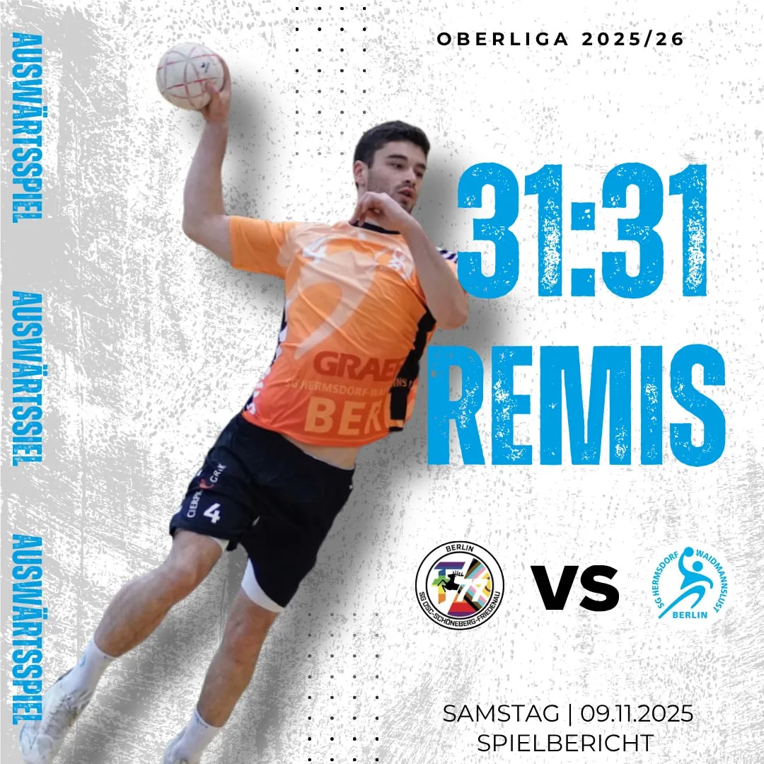 Foto vom Instapost zu Die 1. Männer erkämpften sich einen Punkt beim Auswärtsspiel gegen die SG OSF Berlin II – Endstand 3