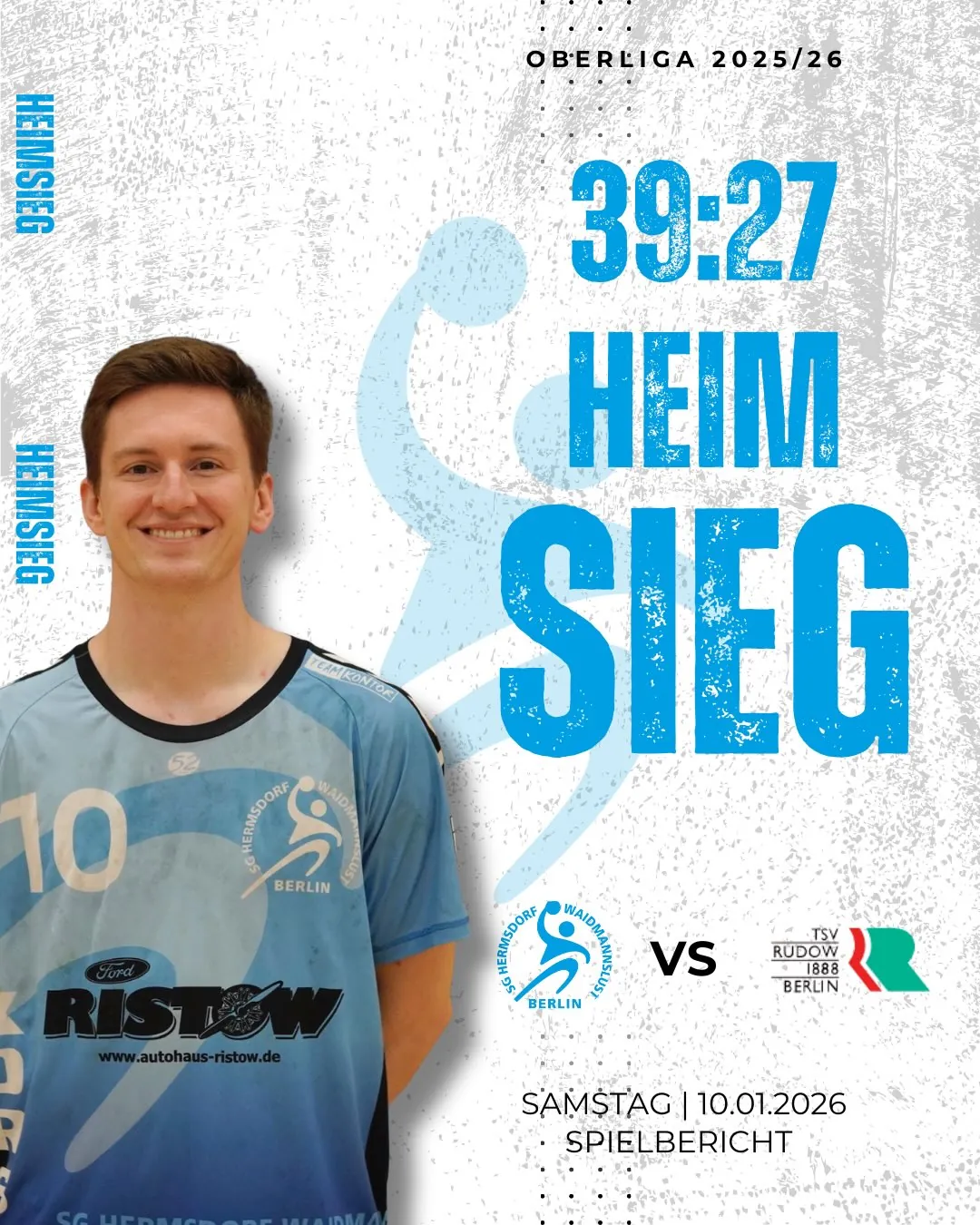 Foto 1 zum Beitrag Oberliga 10.1.26 - SG Hermsdorf-Waidmannslust gegen TSV Rudow
