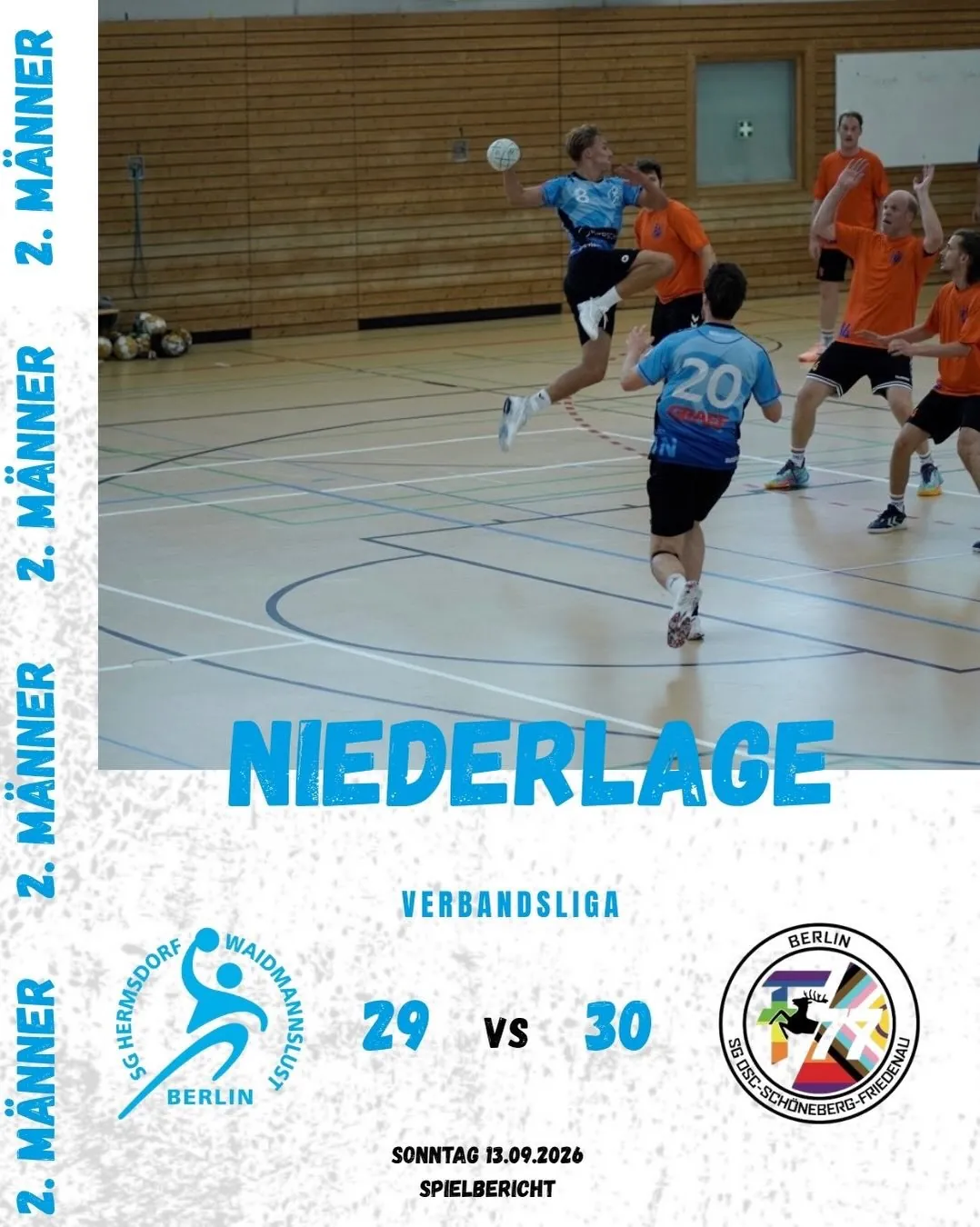 Foto 1 zum Beitrag Verbandsliga 13.09.2026 - SG Hermsdorf/ Waidmannslust II gegen SG OSF BERLIN III