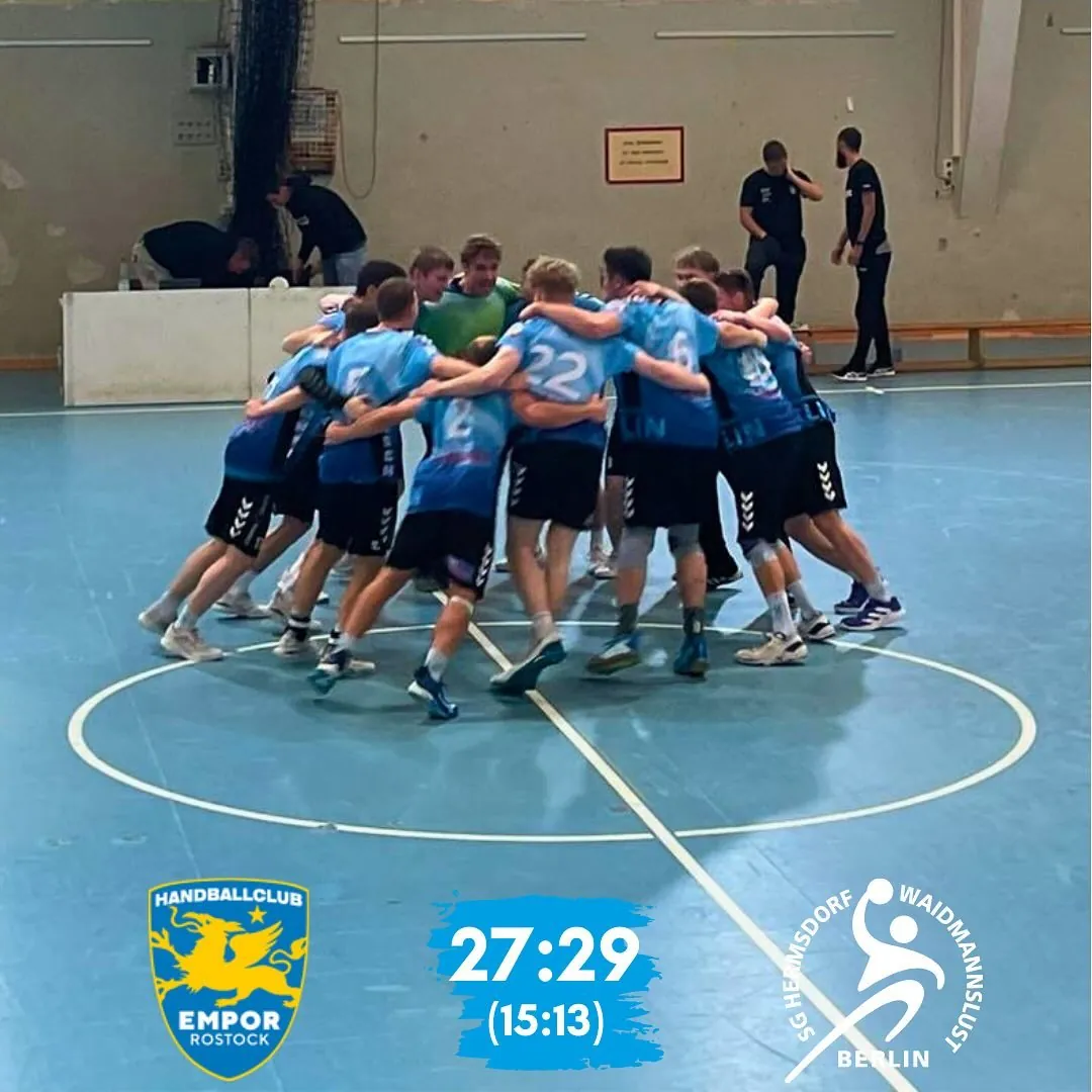 Foto 1 zum Beitrag Erster Saisonsieg in Rostock – 27:29