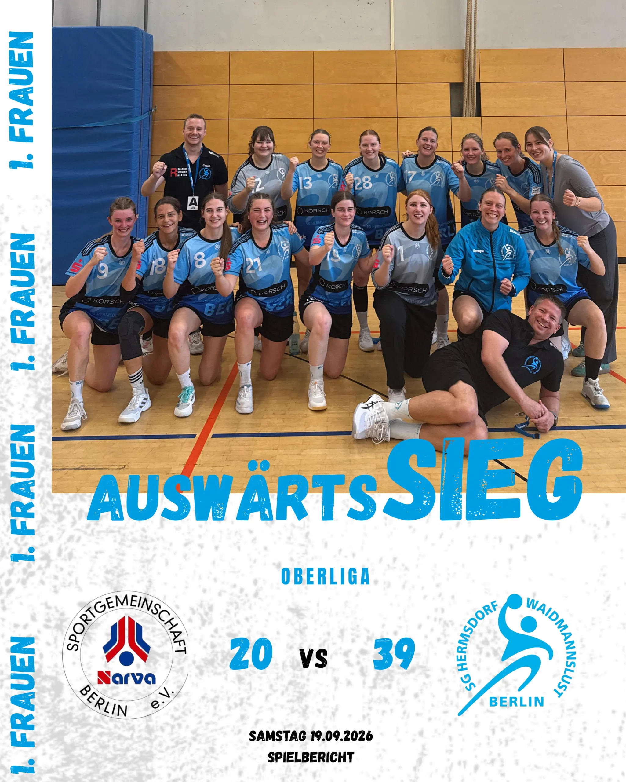 Foto 1 zum Beitrag Oberliga Frauen | NARVA Berlin – SG Hermsdorf-Waidmannslust 20:39
