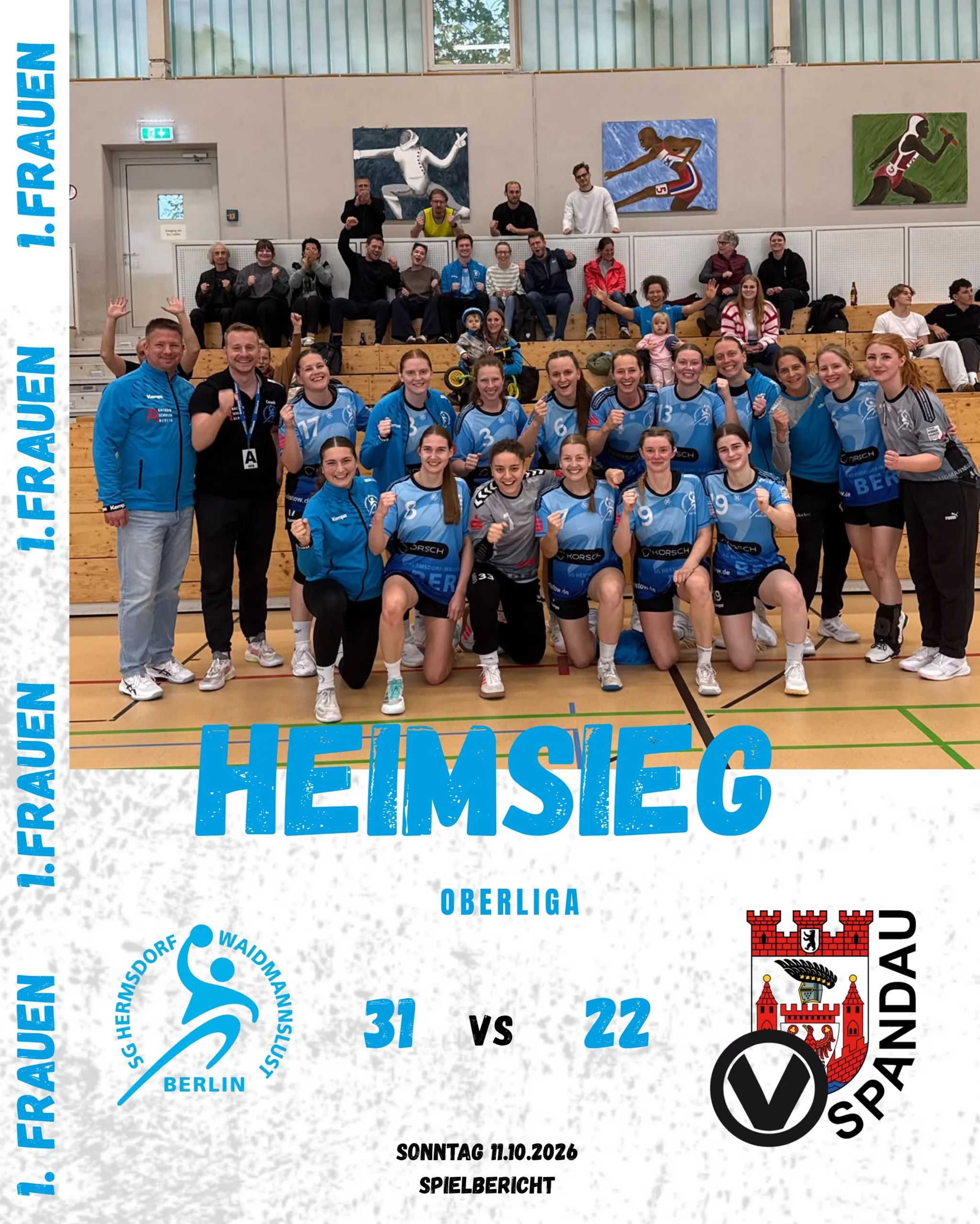 Foto 1 zum Beitrag Heimsieg gegen Spandau! 🤾‍♀️💙