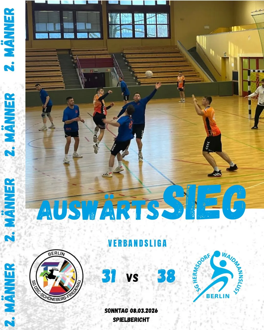 Foto 1 zum Beitrag Verbandsliga 08.03.26 - SG OSF III gegen SG Hermsdorf/ Waidmannslust II
