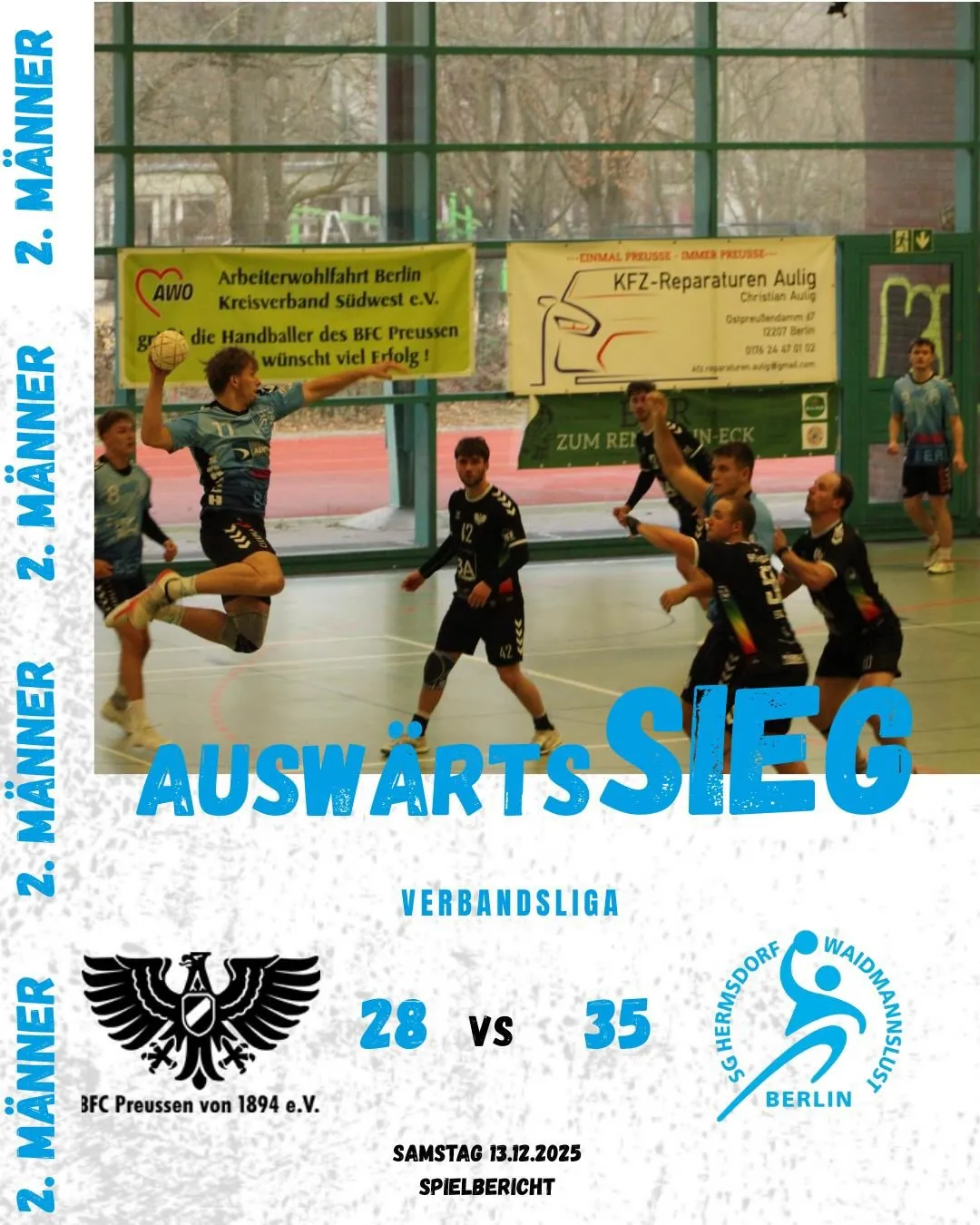 Foto 1 zum Beitrag Die 2. Männer sind Weihnachtsmeister der Verbandsliga!