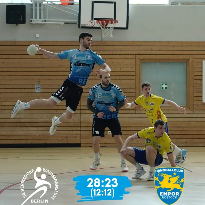 Vorschaubild: Spiel gegen HC Empor Rostock II: 28:23 – wichtiger Heimsieg im Abstiegskampf
