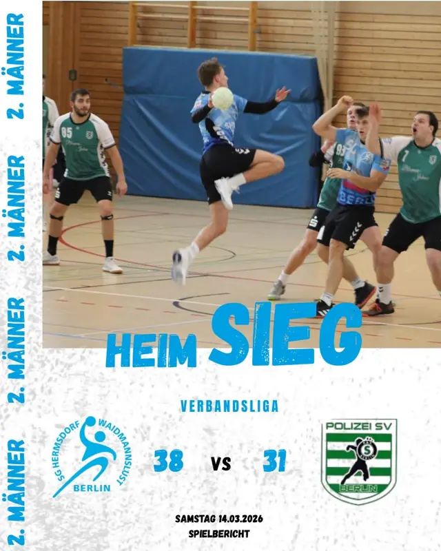 Vorschaubild: Verbandsliga 14.03.2026 - SG Hermsdorf/ Waidmannslust II gegen Polizei SV
