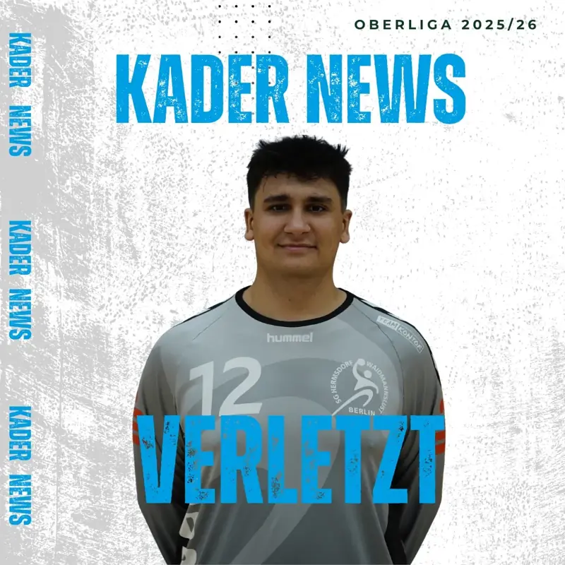 Vorschaubild: 🚑🚑 Unsere Nummer 12 verletzte sich am 5.10 beim Spiel der 2. Männer. Das ist sehr bedauerlich nach s