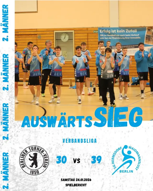 Vorschaubild: Verbandsliga 24.01.26 - BTV 1850 II gegen SG Hermsdorf/ Waidmannslust II
