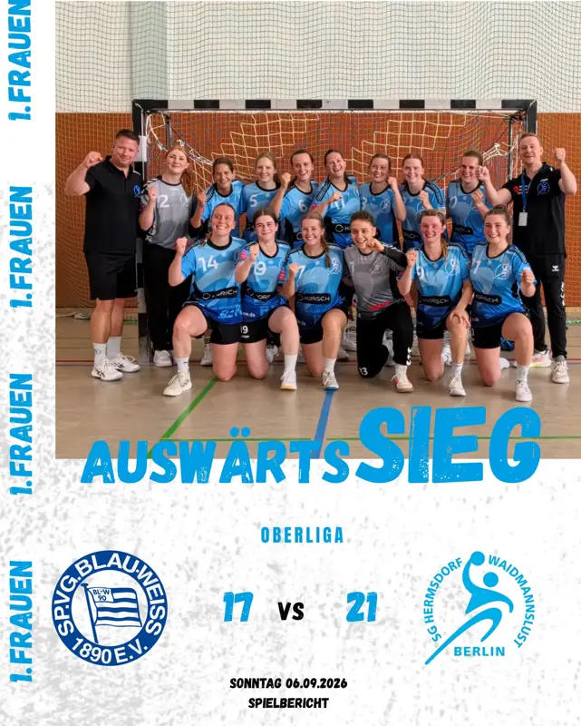 Vorschaubild: Auftaktsieg der 1. Frauen 💙🤍