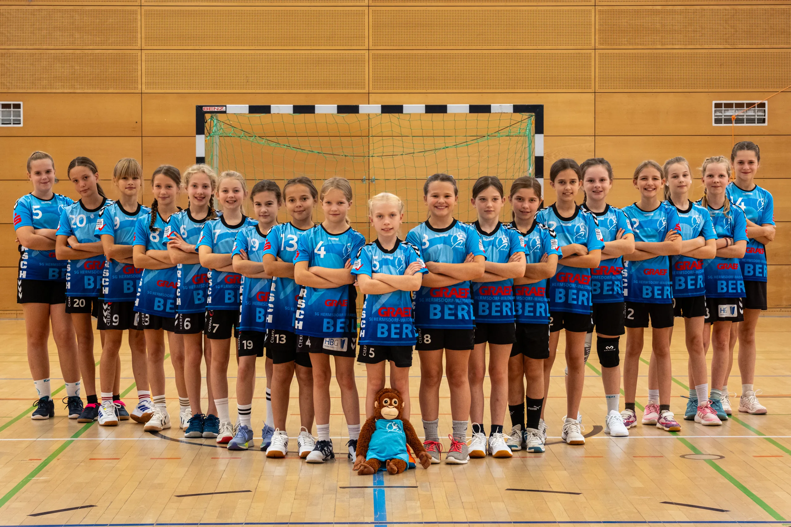 Teamfoto der weibliche E2