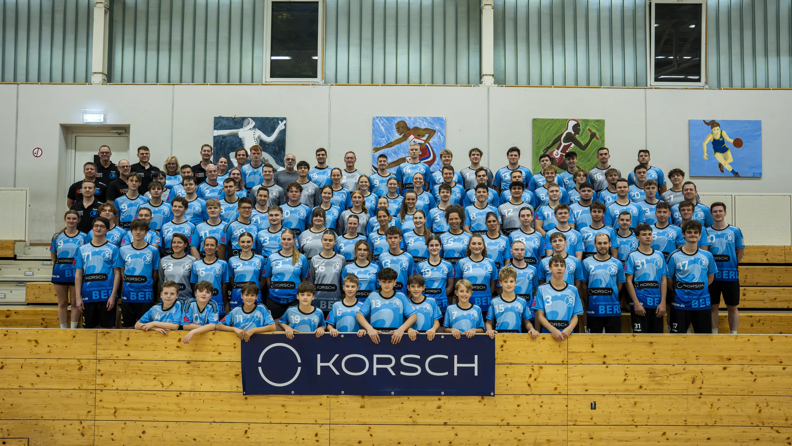 Hinter den Kulissen beim Vereinsfoto
